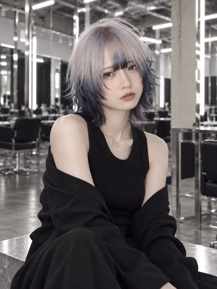 ミディアム ミディアムパーマ 縮毛矯正 カット ヘアカラー トリートメント RYOTA /GARTE髪質改善のヘアスタイル