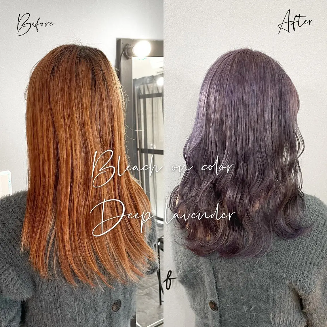 セミロング カラー ブリーチ ラベンダーカラー ヘアカラー トリートメント 【 DIPTH 】 代表コウキ🥇のヘアスタイル