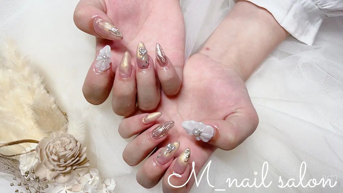 ネイル スカルプネイル M_ nail salonのネイルデザイン