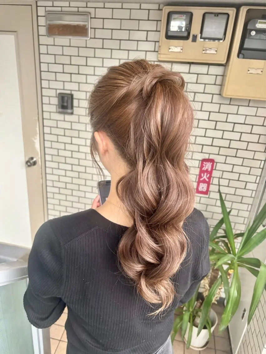 ヘアアレンジ ヘアセット 🌺ヘアメイク SYOKA🌺のヘアスタイル