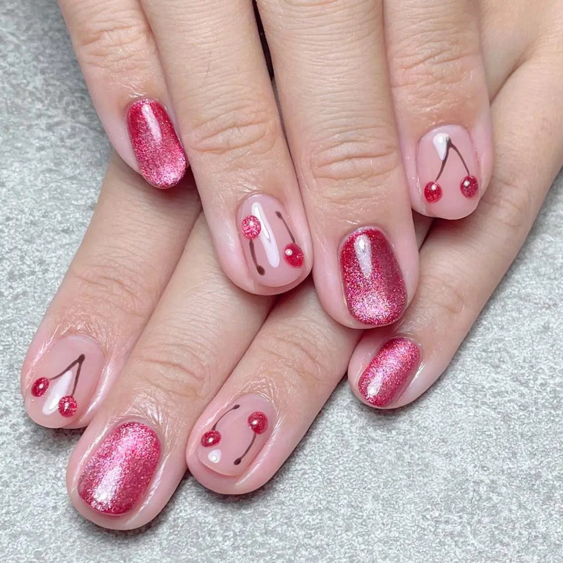 ネイル マグネットネイル ワンカラーネイル nailroom DIASOMNIAのネイルデザイン
