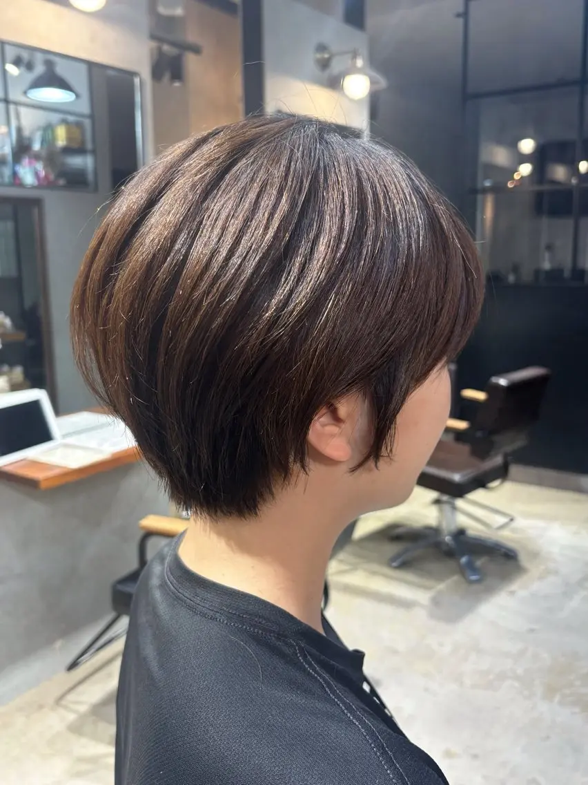 ショート 丸みショート ショートヘア 韓国レイヤー/ ショート Eightのヘアスタイル