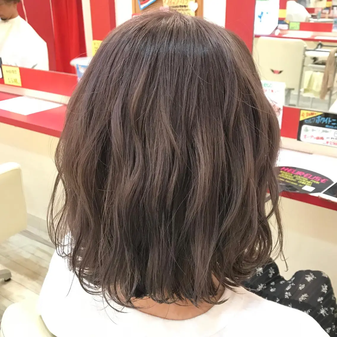 ミディアム カラー 櫻井 なんなのヘアスタイル