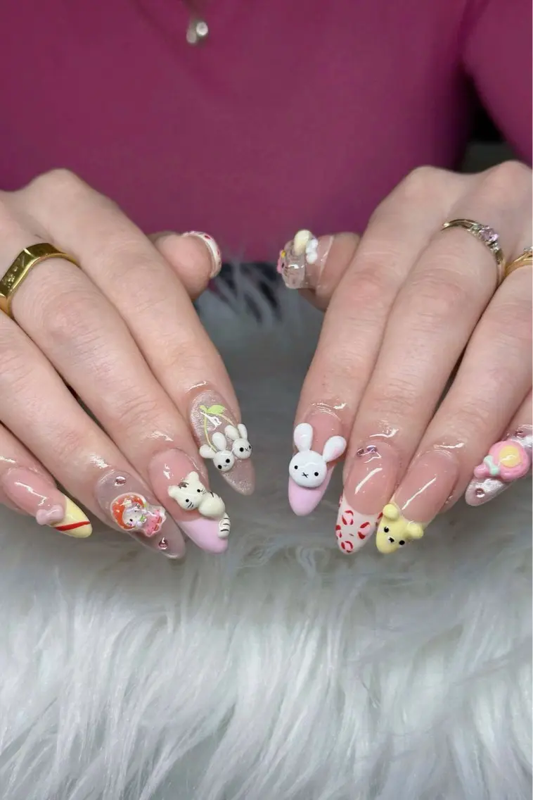 ネイル 長さ出し フレンチネイル ジェルネイル 韓国ネイル ロングネイル NAILS BAR SHINJUKUのネイルデザイン