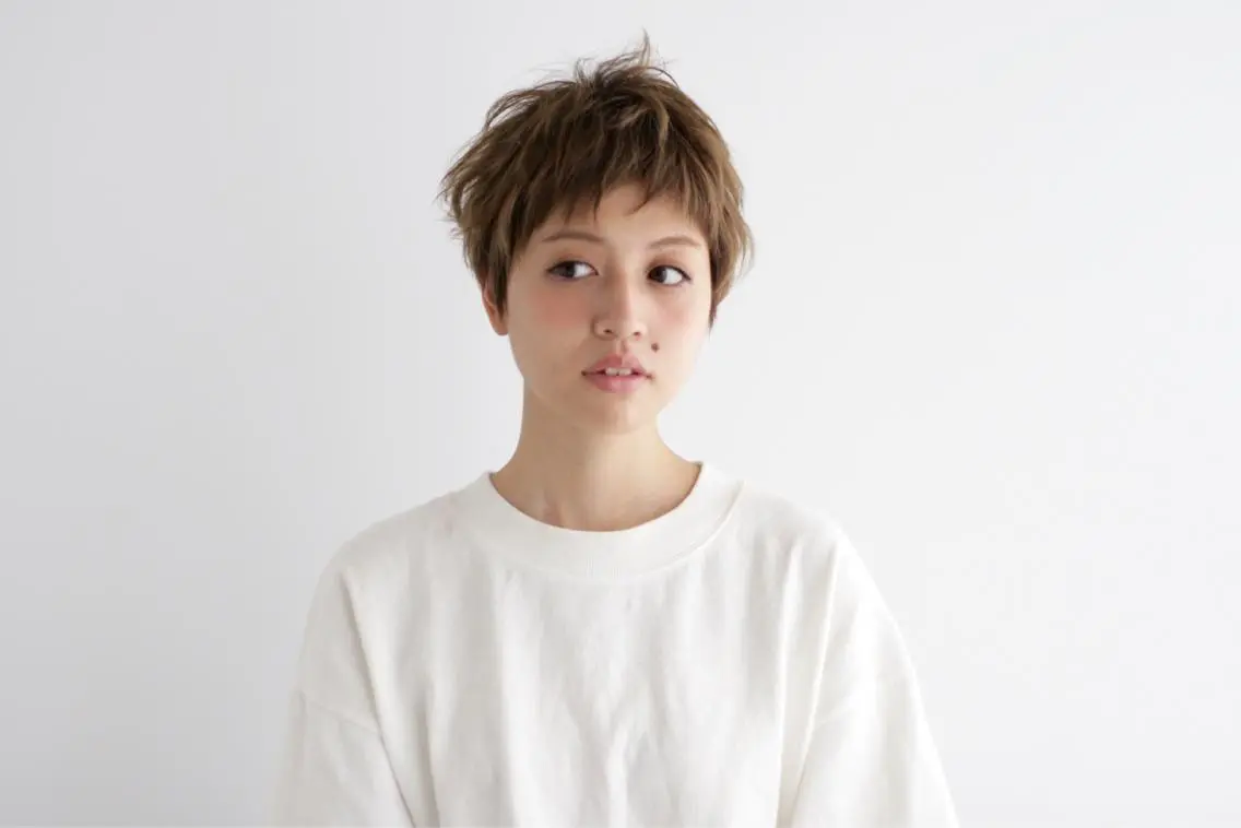 ショート パーマ アッシュ くすもと なおやのヘアスタイル