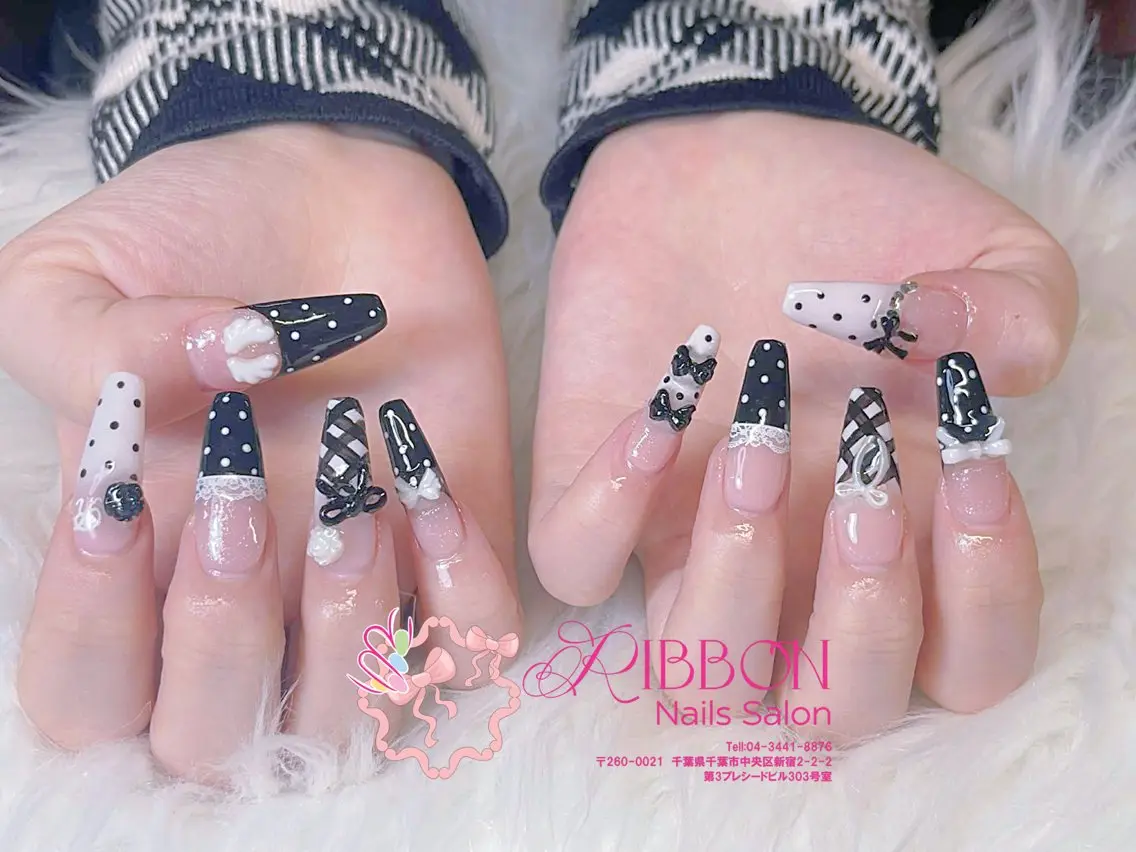 ネイル フレンチネイル ジェルネイル マグネットネイル 持ち込み ニュアンスネイル ハンドネイル Ribbonnail salonのネイルデザイン
