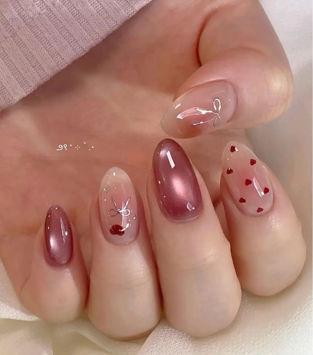 ネイル 韓国ネイル 持ち込み ニュアンスネイル ネイルチップ 冬ネイル LISA ANA.CHUOのネイルデザイン