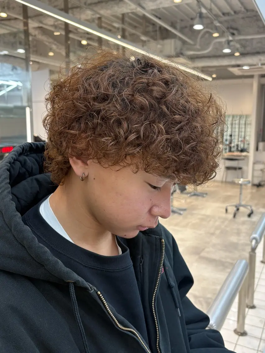 カラー パーマ メンズ カット パーマ fifth 武正 琉生のヘアスタイル