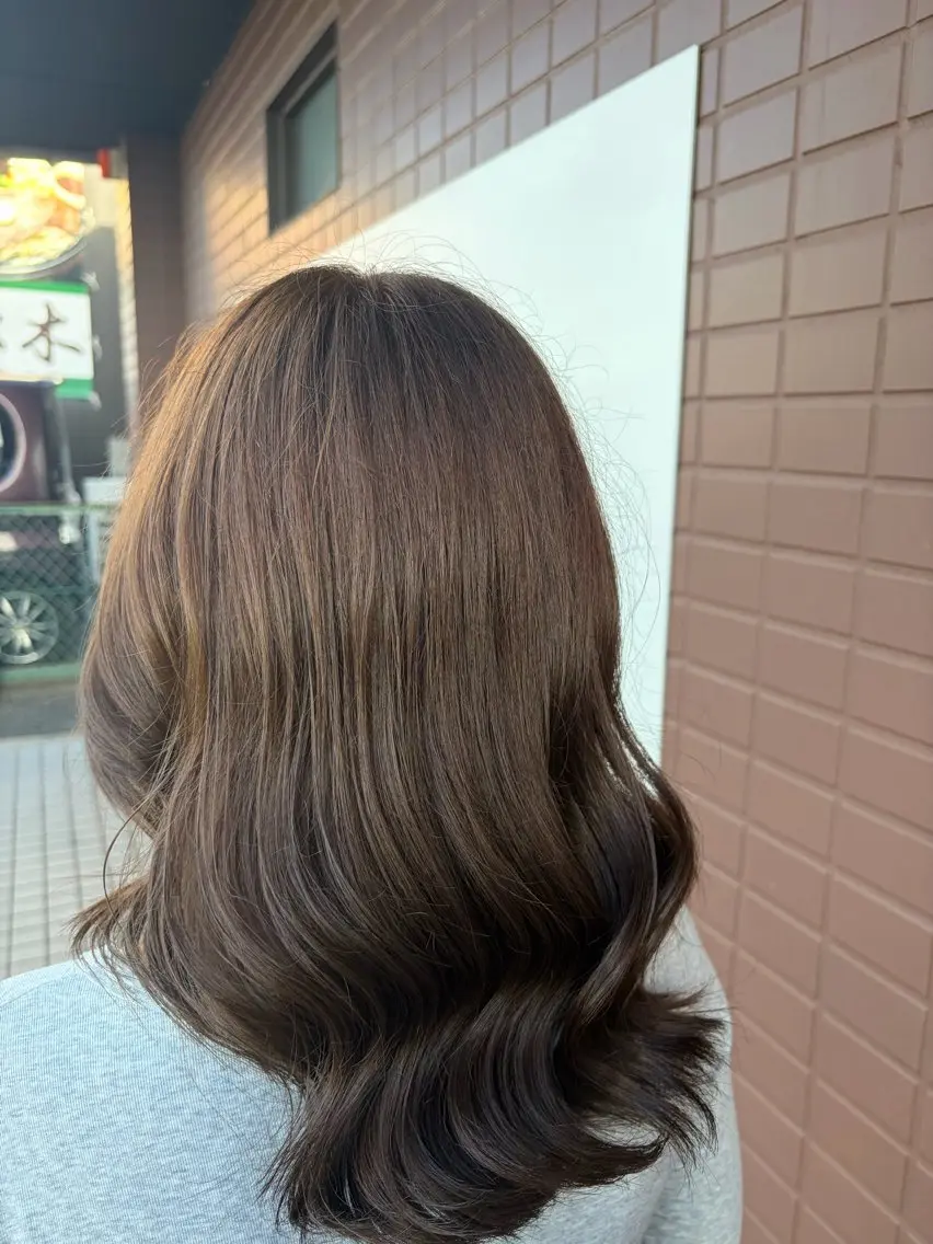 ミディアム ヘアカラー トリートメント 艶髪カラー/🤍 Juma🎀✨のヘアスタイル