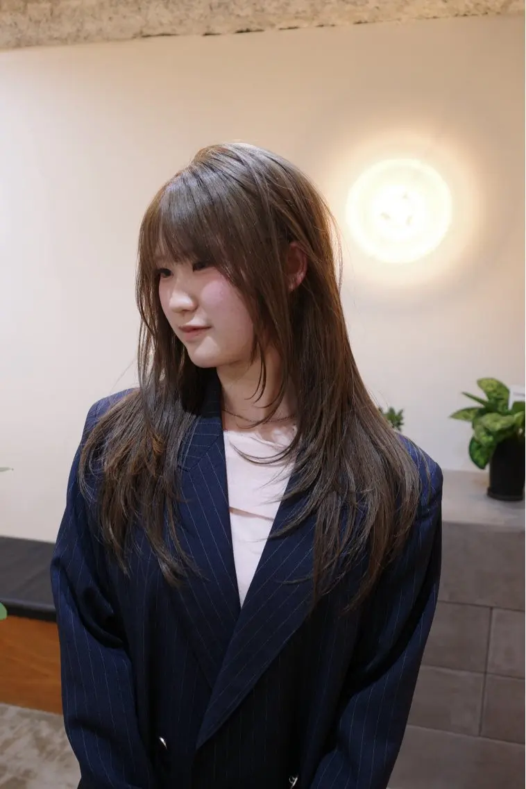 ロング 愛花/久屋大通/ 切りっぱなしボブのヘアスタイル