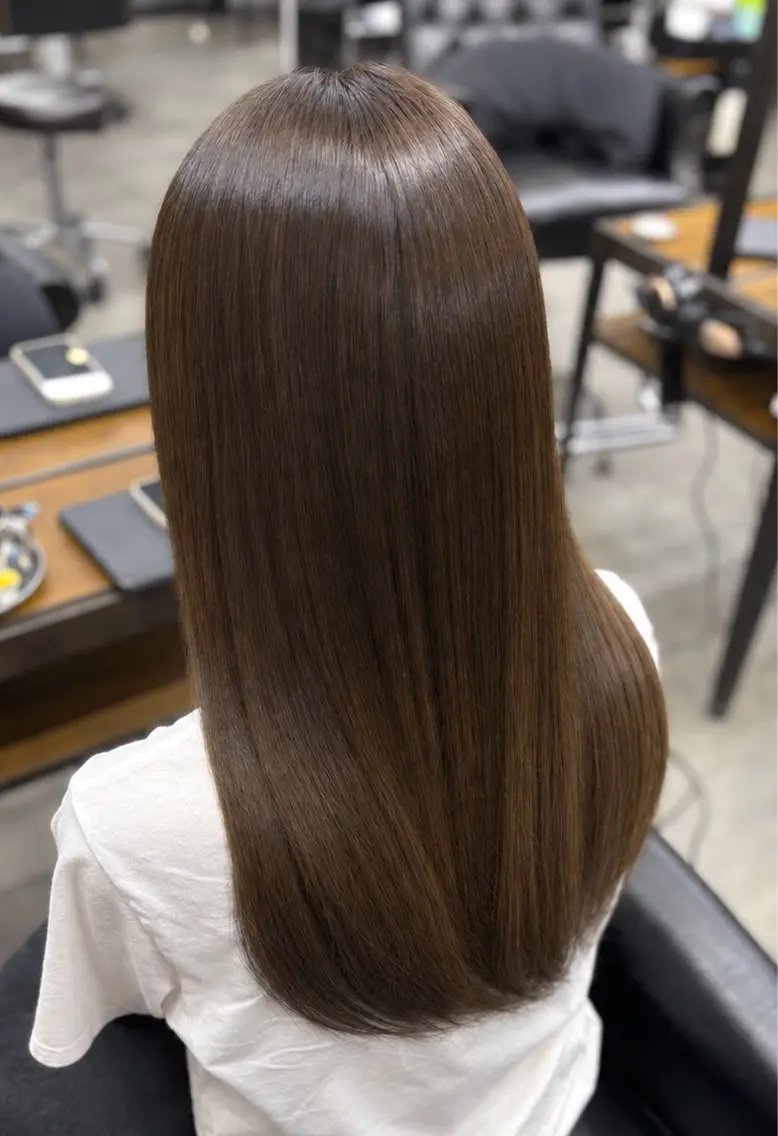 ロング カラー ベージュカラー 透明感カラー オリーブベージュ オレンジ ヘアカラー Salon Def しおり💖️のヘアスタイル