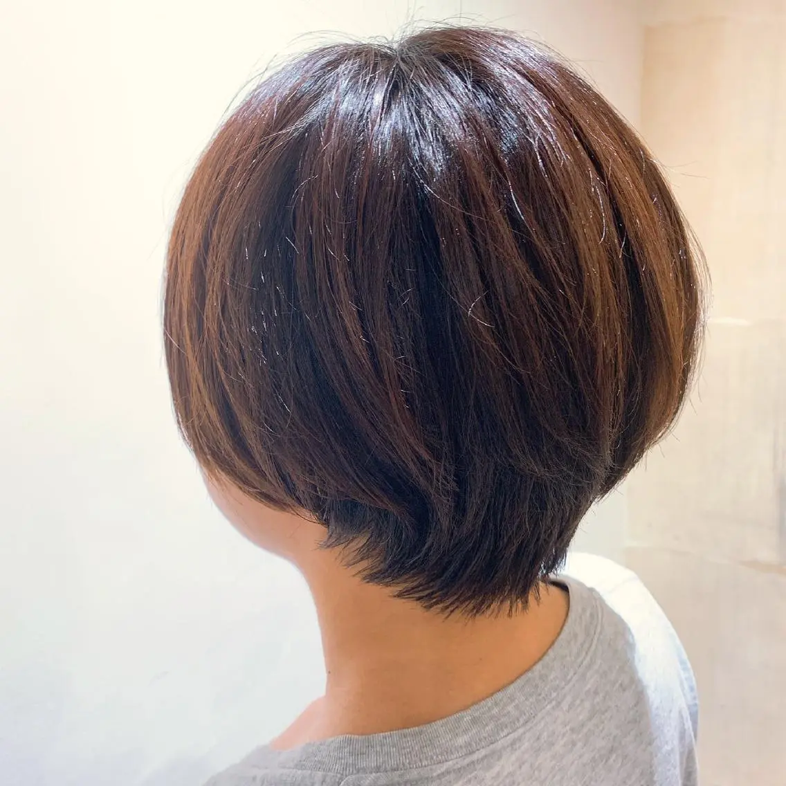 ショート パーマ ボブ くびれヘア ショートヘア 髪質改善 縮毛矯正/ レイヤー/銀座/本木のヘアスタイル