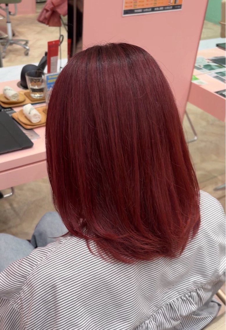 ミディアム カラー カット ヘアカラー 💖 NAO /透明感カラー 💖のヘアスタイル