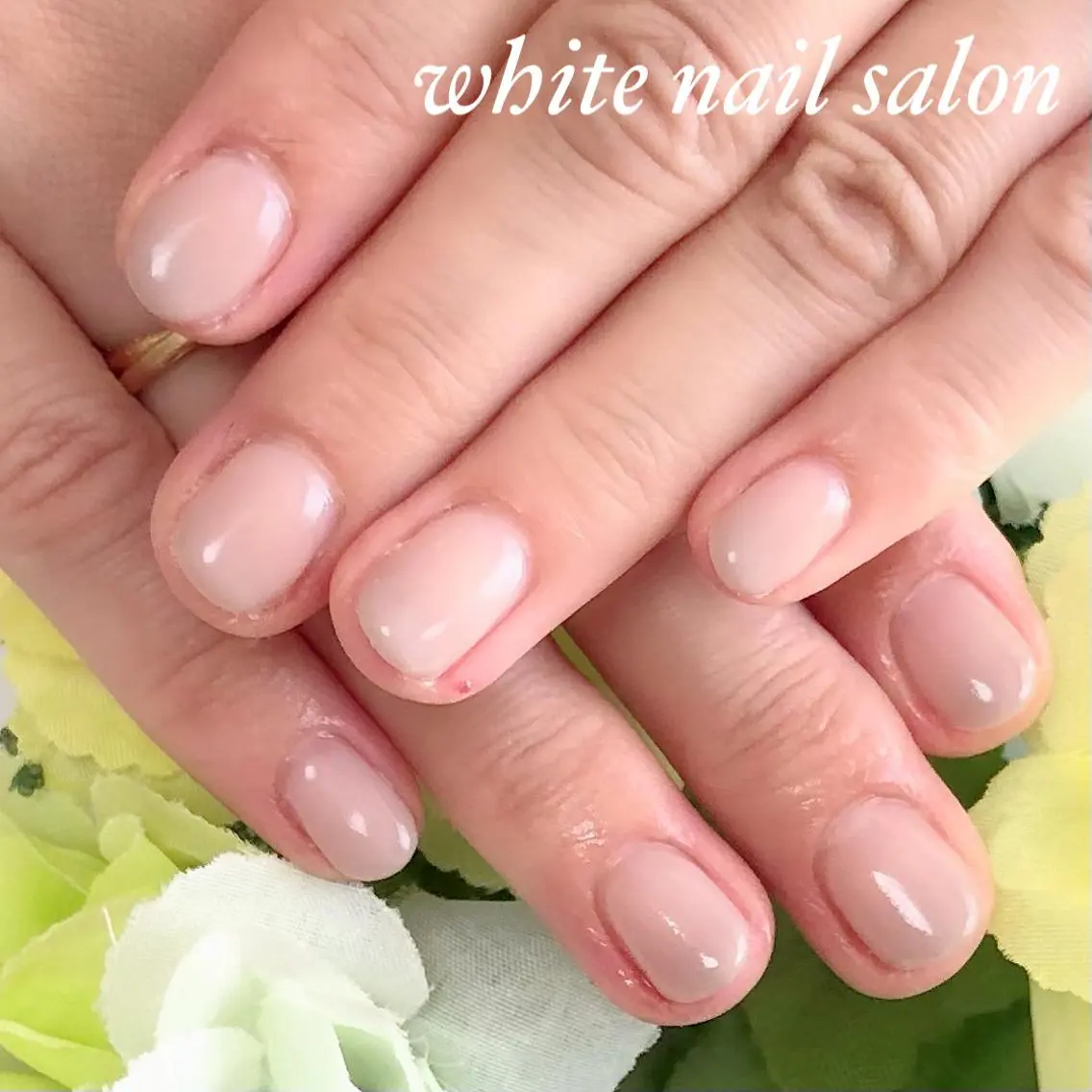 ネイル アートネイル フレンチネイル ジェルネイル ハードジェル 持ち込み white nail salonのネイルデザイン