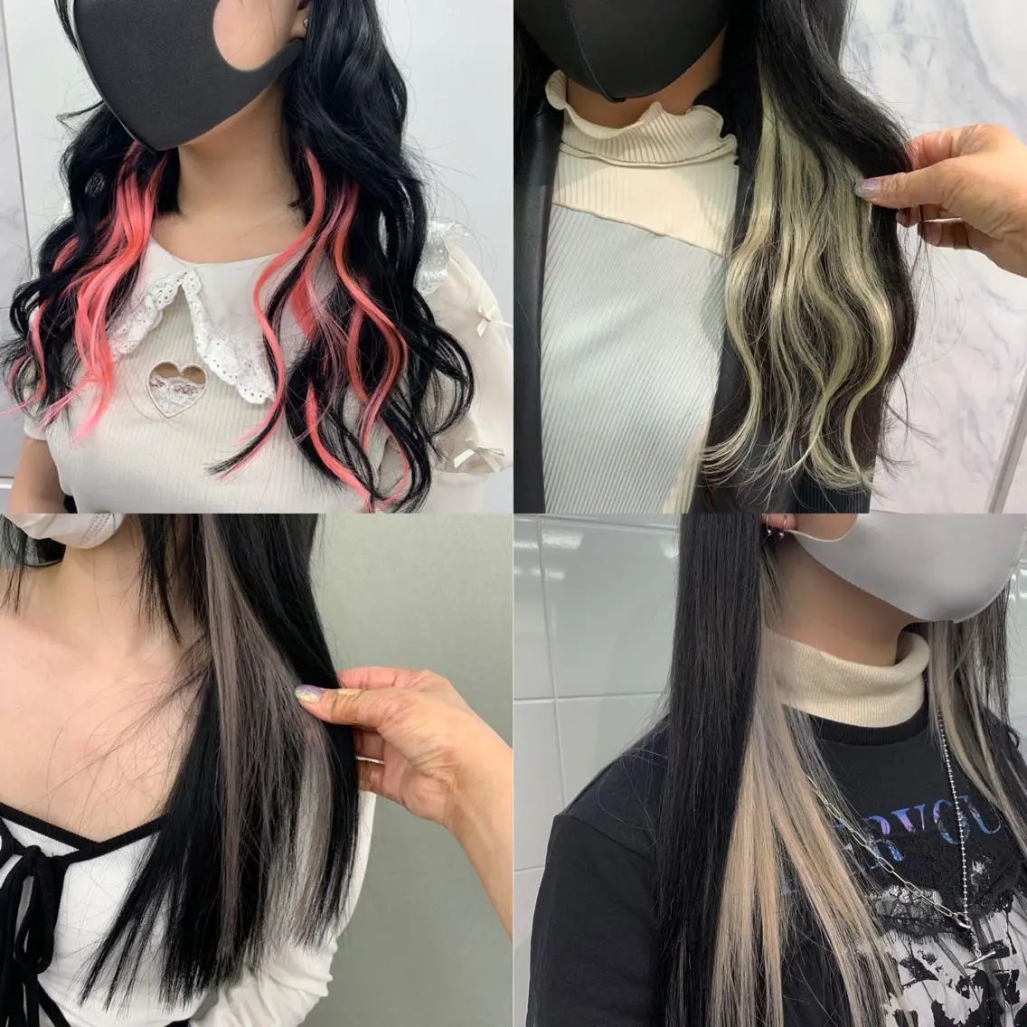 🦋艶カラー🦋＋ハホニコトリートメント＋💎ポイントプルエクステ10本​〜​💎一本330円で追加可能🤍の写真