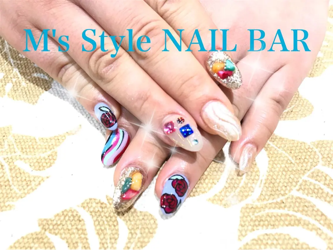 ネイル アートネイル 持ち込み ハンドネイル M's Style NAIL BARのネイルデザイン