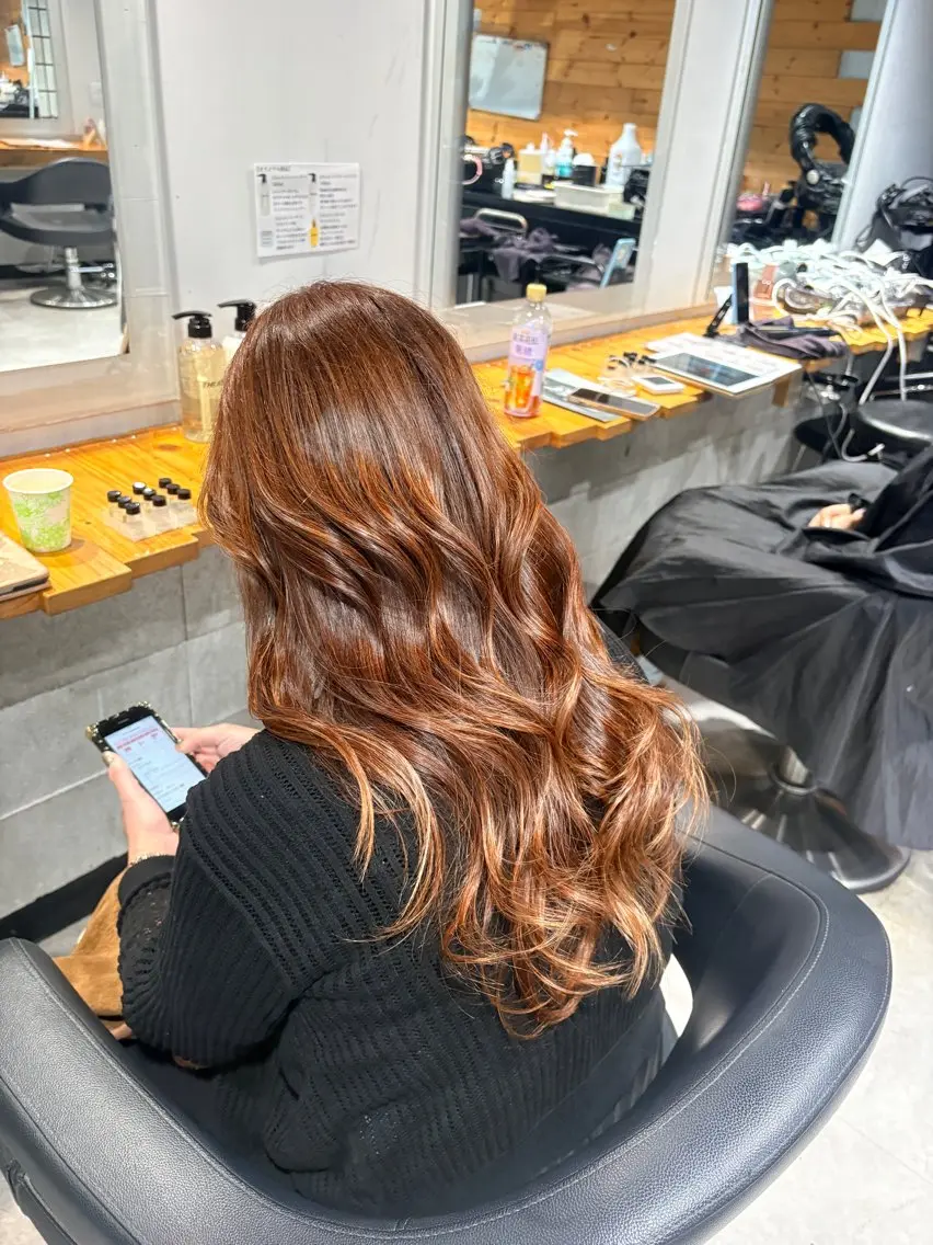 ロング カラー メンズ カット ヘアカラー トリートメント honoka💄💋 オリーブ・メンズ特化のヘアスタイル