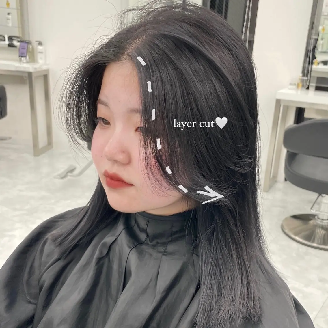 セミロング MOE 福岡韓国ヘア✧︎のヘアスタイル