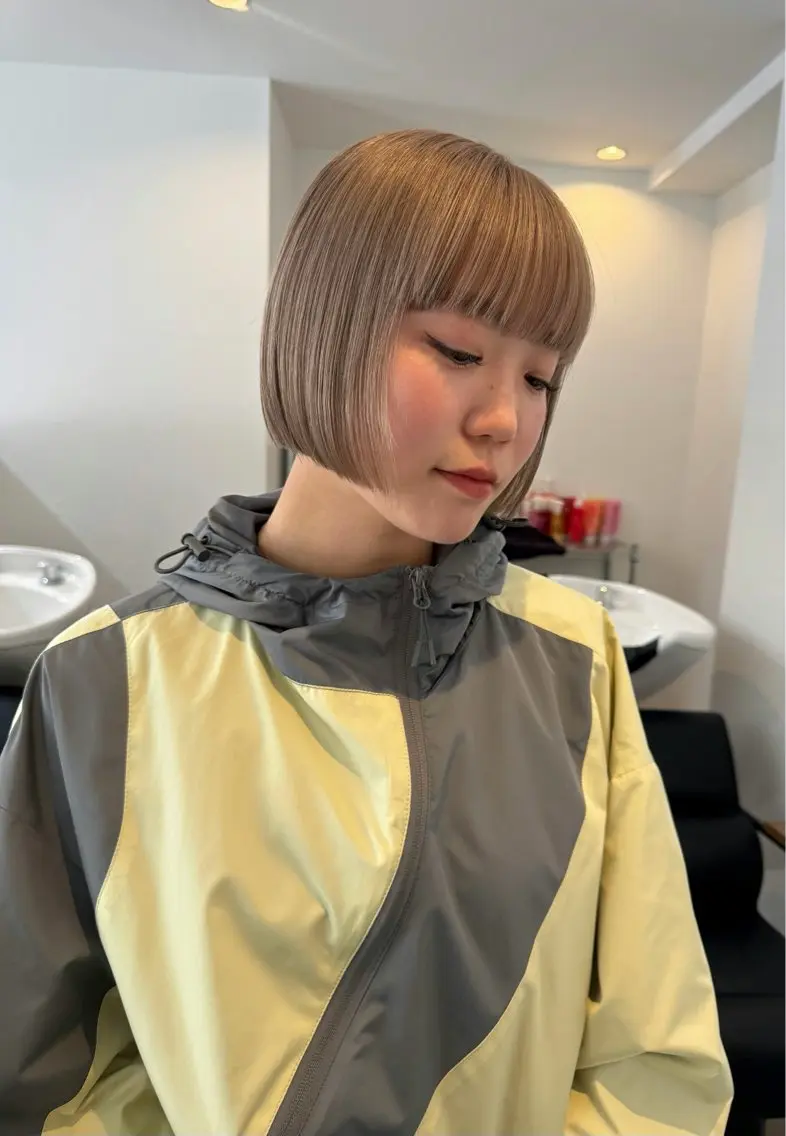カット(ショートorボブのみ)+髪質改善カラー✂️🎨【予約リクエスト受付中】の写真