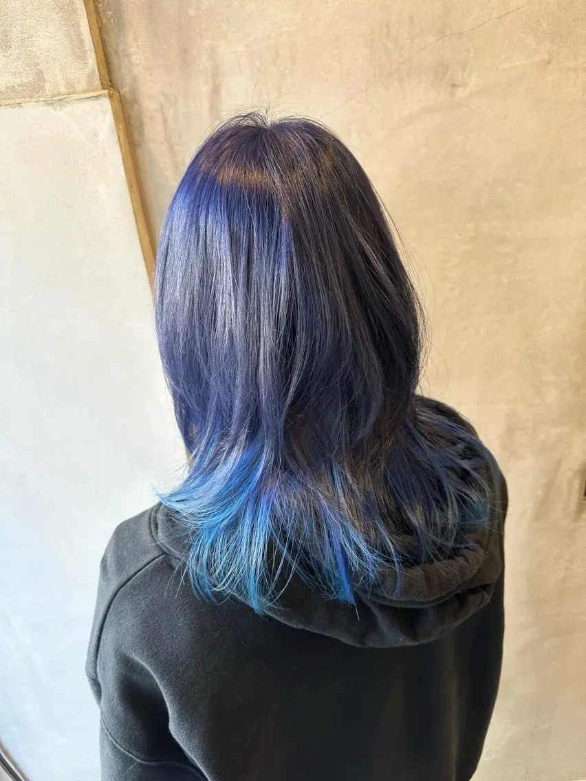ミディアム カット ヘアカラー トリートメント 朝楽美髪✨推奨 ◎店長◎Keitaのヘアスタイル