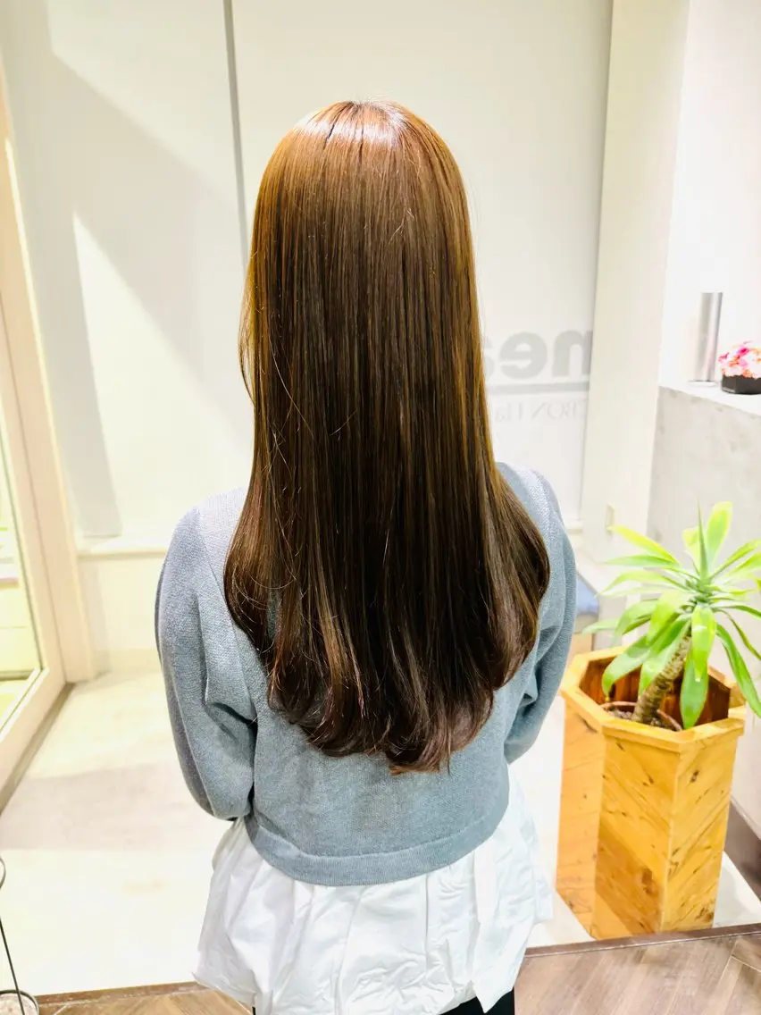 ロング 顔周りカット レイヤーカット 撮影モデル様募集✨ ケンジのヘアスタイル