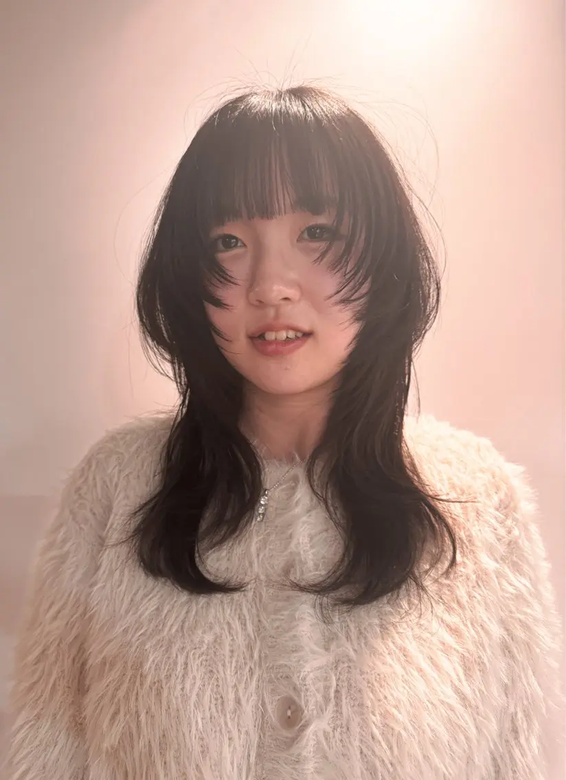 ロング カラー レイヤーカット カット ヘアカラー ｓａｋｉ｜大名 パーマ｜ハイトーンのヘアスタイル
