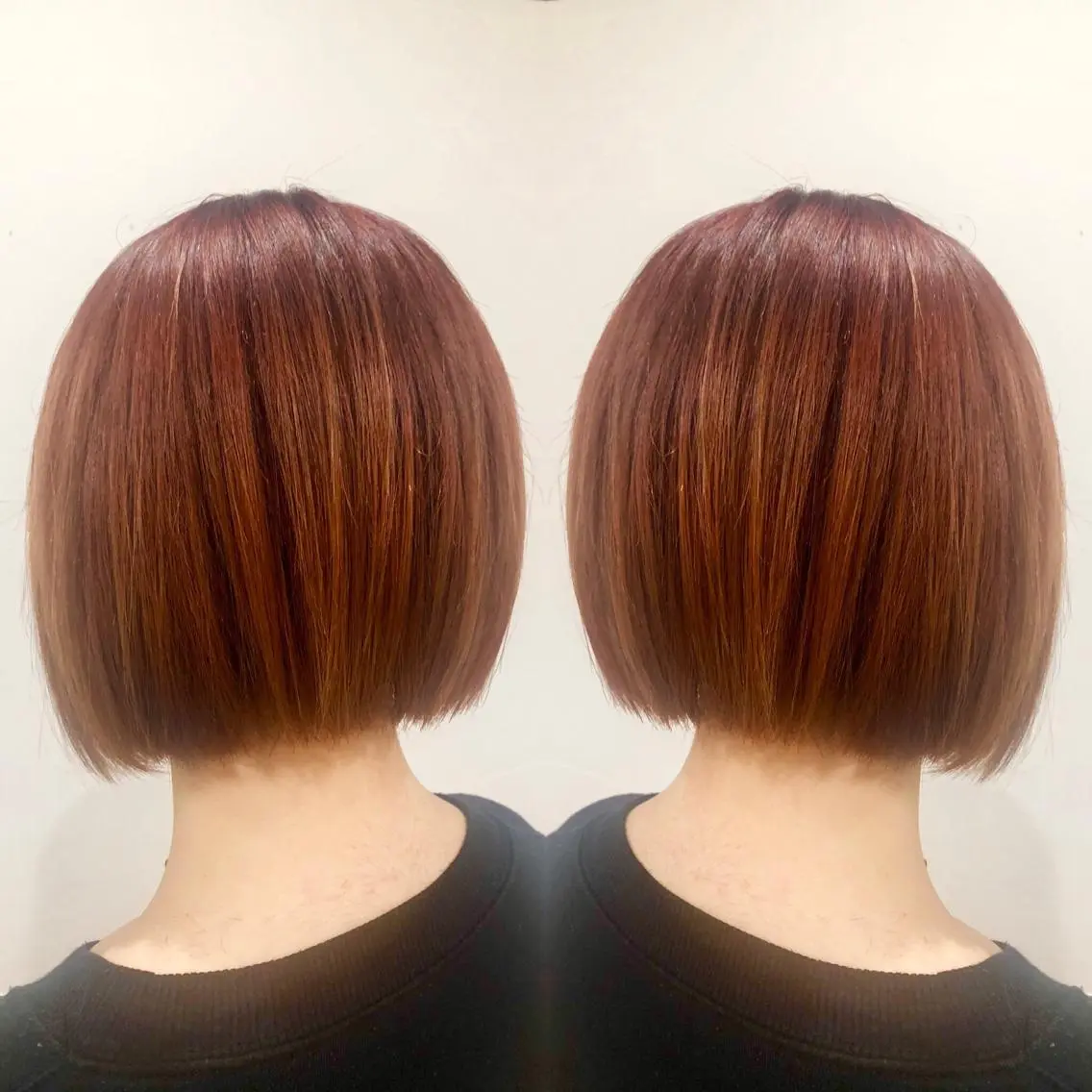 ショート カラー オレンジ M IIのヘアスタイル