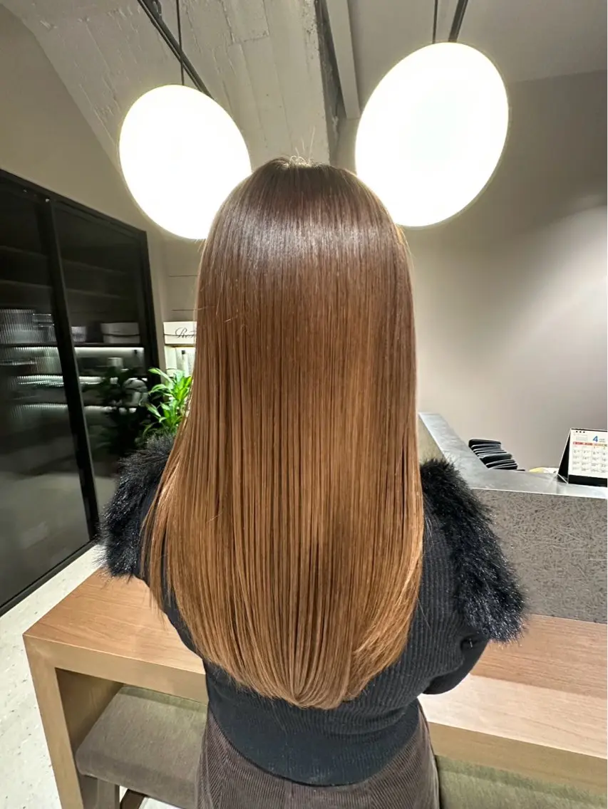 ロング カラー ヘアカラー 星 杏香⭐️のヘアスタイル