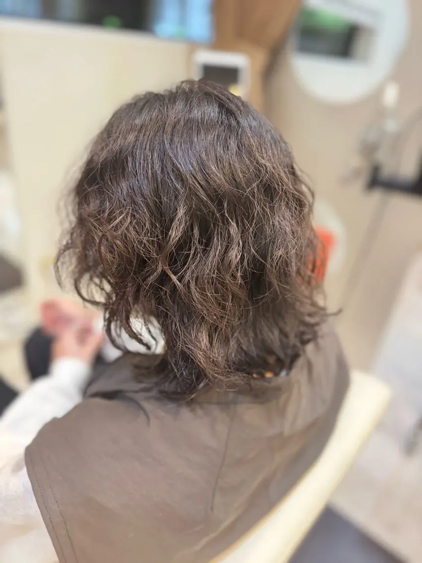 ショート カット パーマ トリートメント 長屋 裕也のヘアスタイル