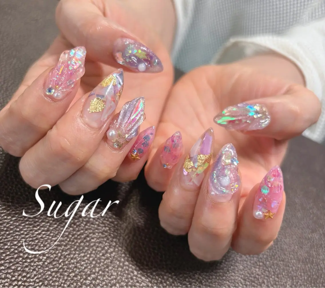 ネイル ロングネイル Sugar Erikaのネイルデザイン