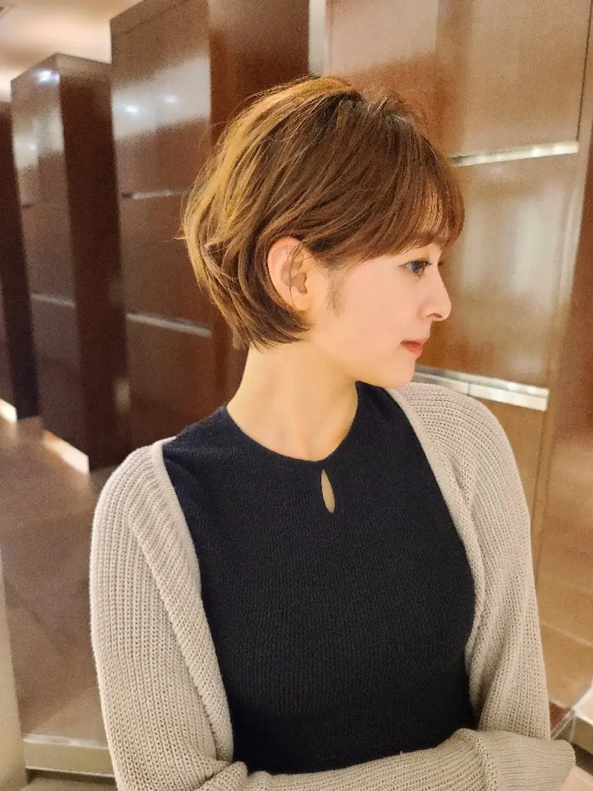 ショート ショートヘア 中高下 由真 ◎モニター様価格のヘアスタイル