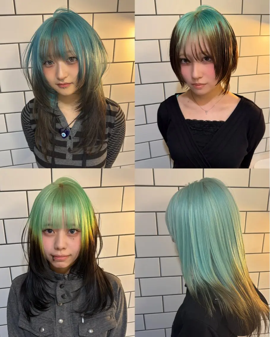 ロング カラー ブリーチ ケアブリーチ ハイトーンカラー koki /渋谷 /デザインカラーのヘアスタイル