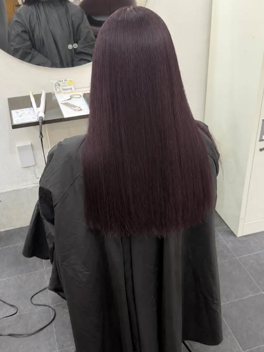 ロング ヘアカラー 千葉 涼平のヘアスタイル