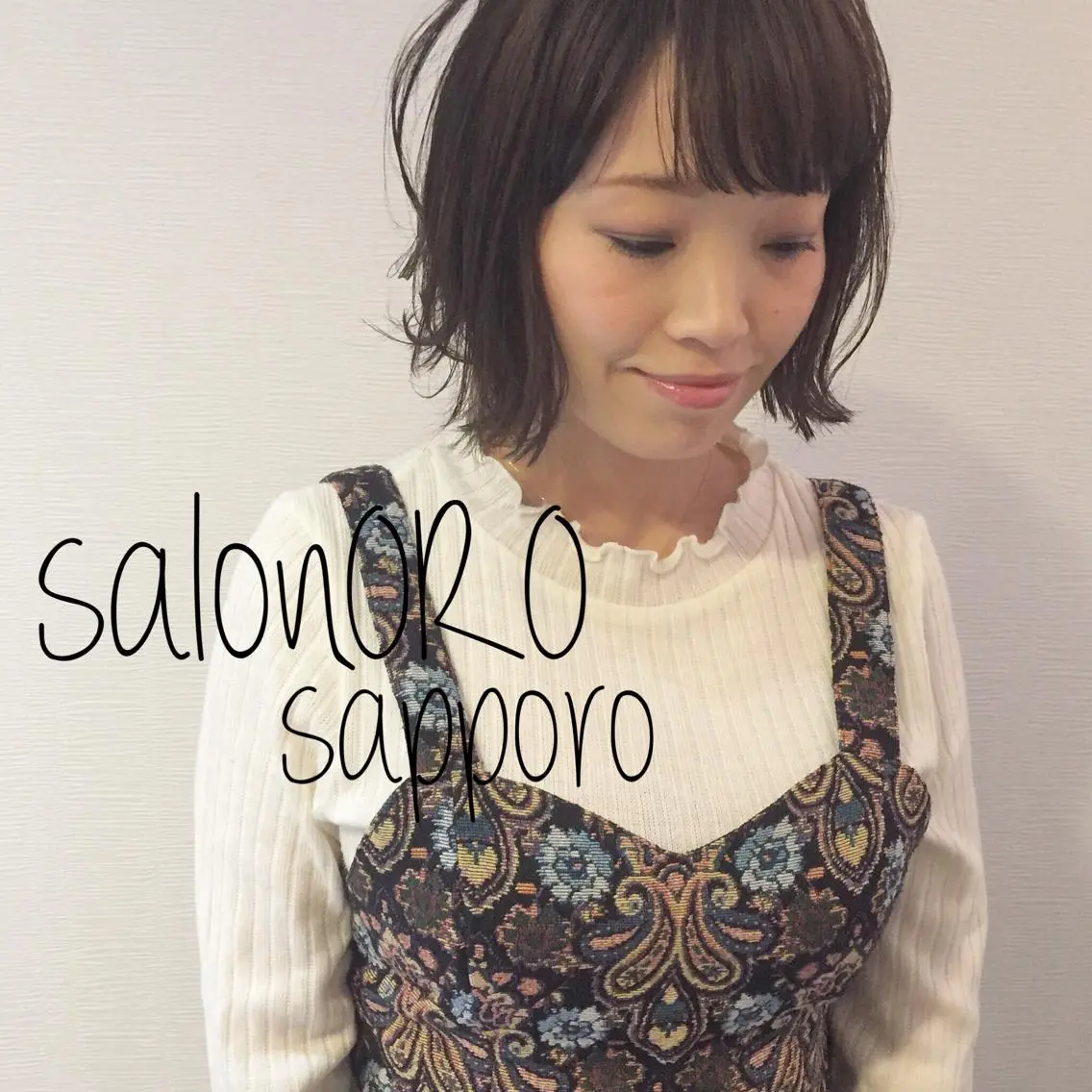 ミディアム カラー ブリーチ グラデーションカラー グレージュ ブリーチなしカラー オレンジ カット ヘアカラー トリートメント 池田 真由美のヘアスタイル