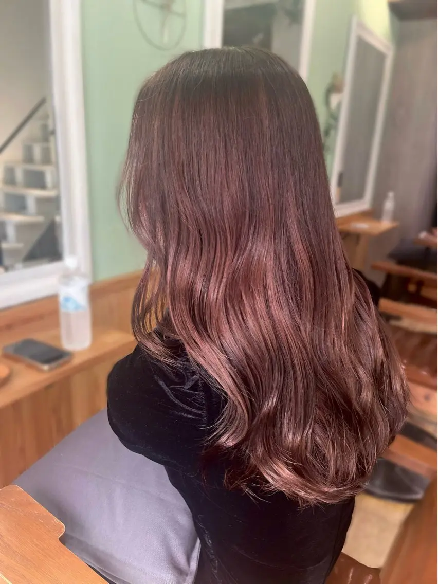 ロング saaya💙 レイヤーカットのヘアスタイル