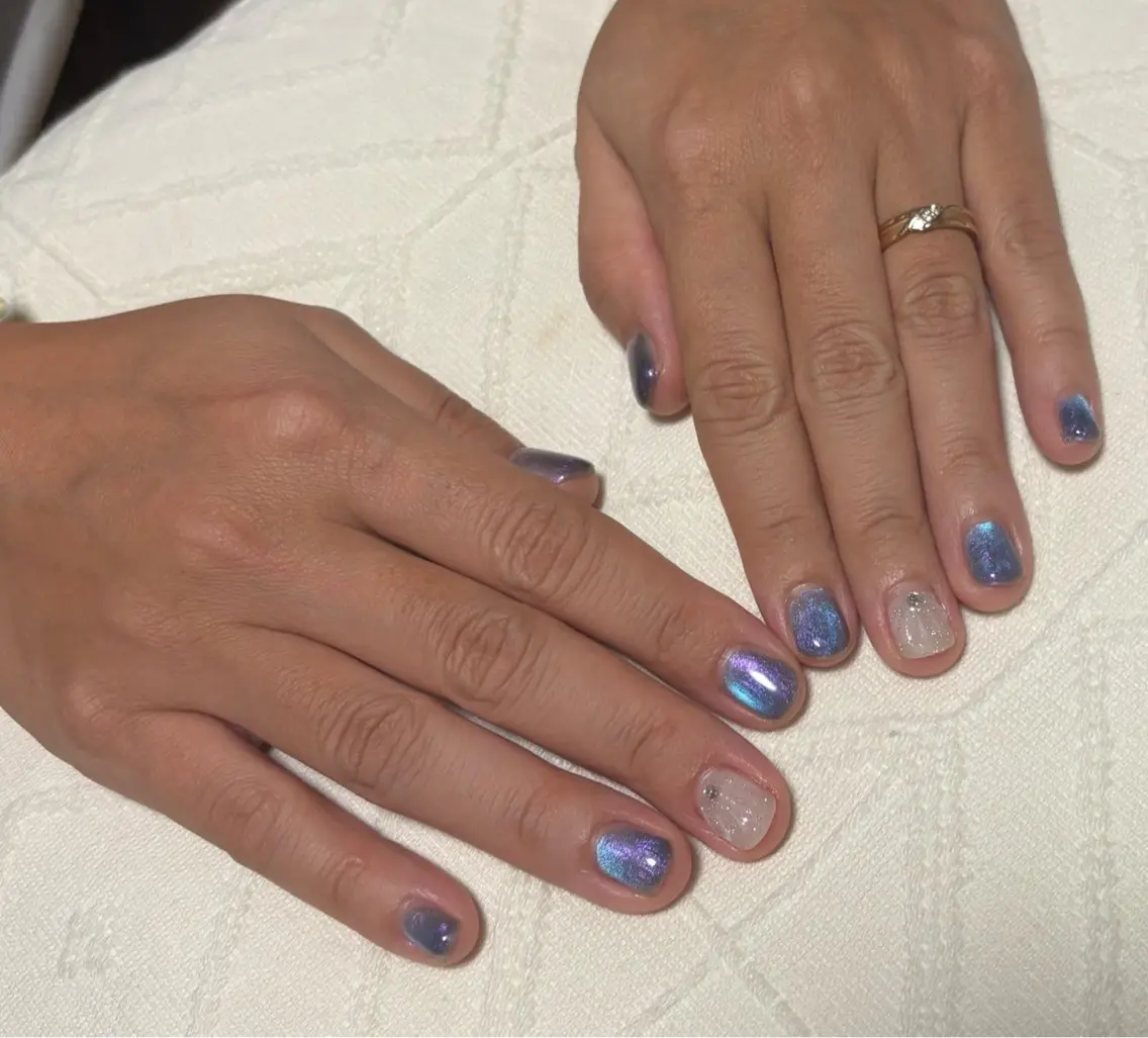 ネイル マグネットネイル ハンドネイル Horizon ☆ Nailsのネイルデザイン