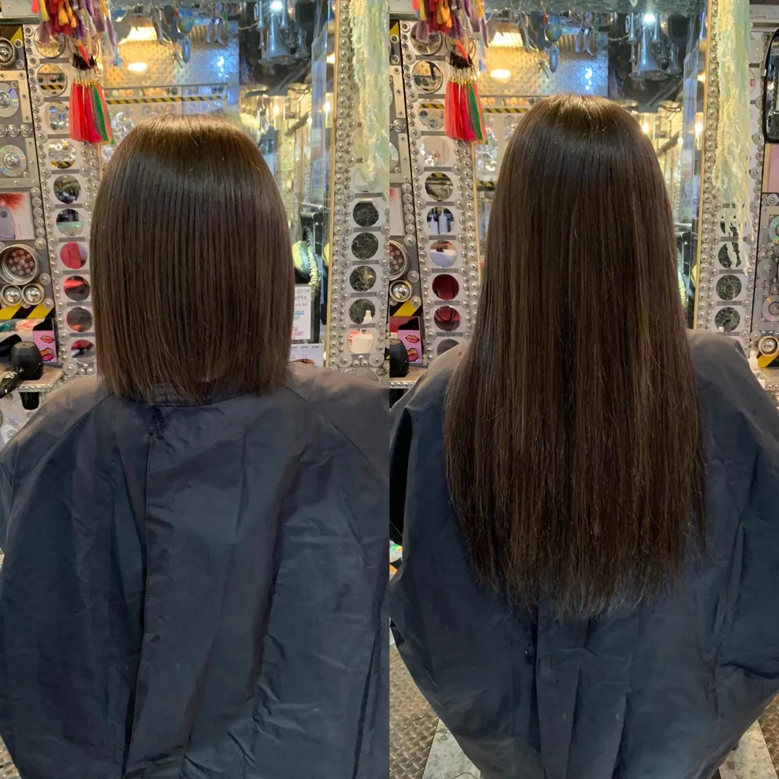 ショート カラー ヘアアレンジ エクステ 🌈派手髪エクステ ブレイズ🌈ひろとのヘアスタイル