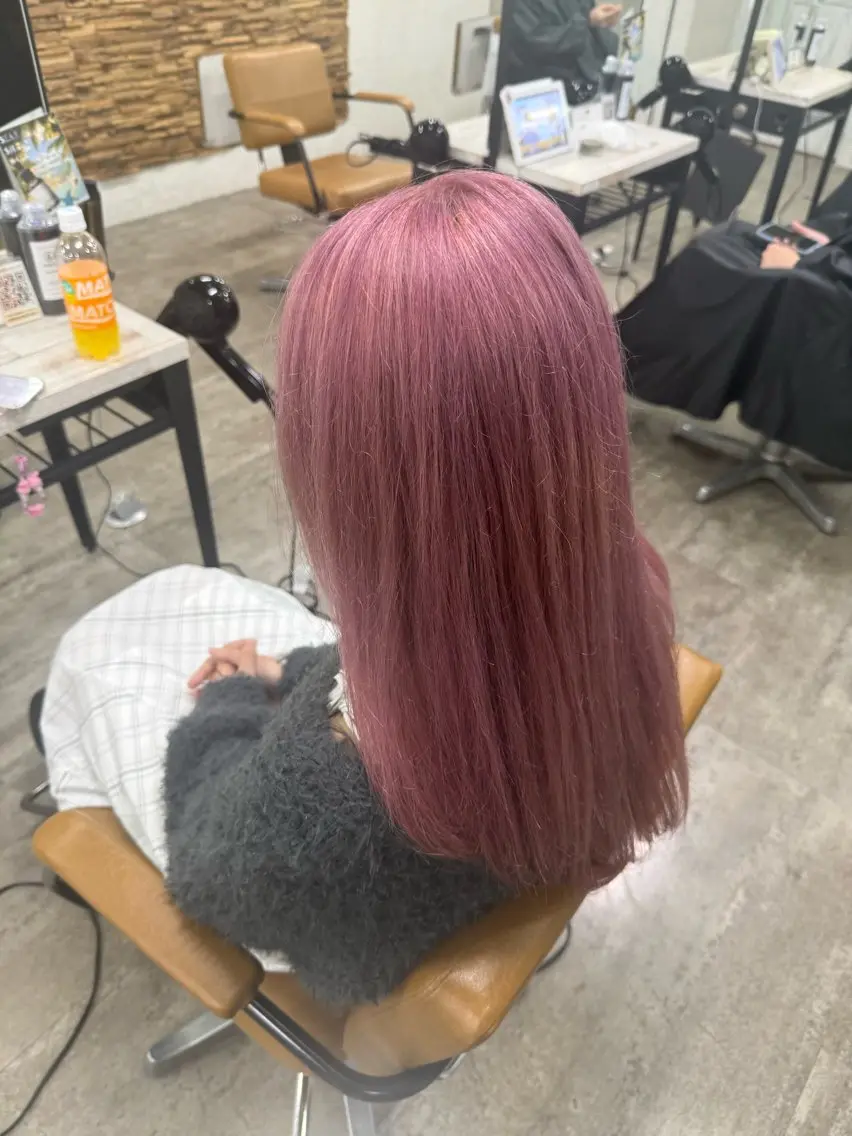 ロング カット ヘアカラー トリートメント SAIKA🫧メンズ カット/透明感カラーのヘアスタイル