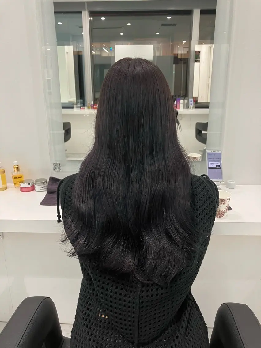 ロング カラー ヘアアレンジ 💓色落ちまで綺麗な 垢抜けカラー💓のヘアスタイル