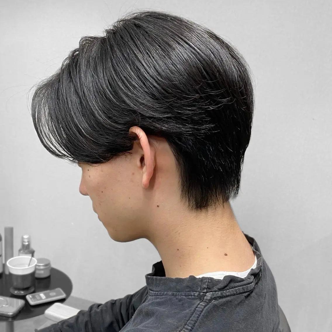 【🫧人気No.2!メンズカット✂️】毛流れセンターパート❤️🔥/シャンプー&ブロー込み/ヘアセット込みの写真