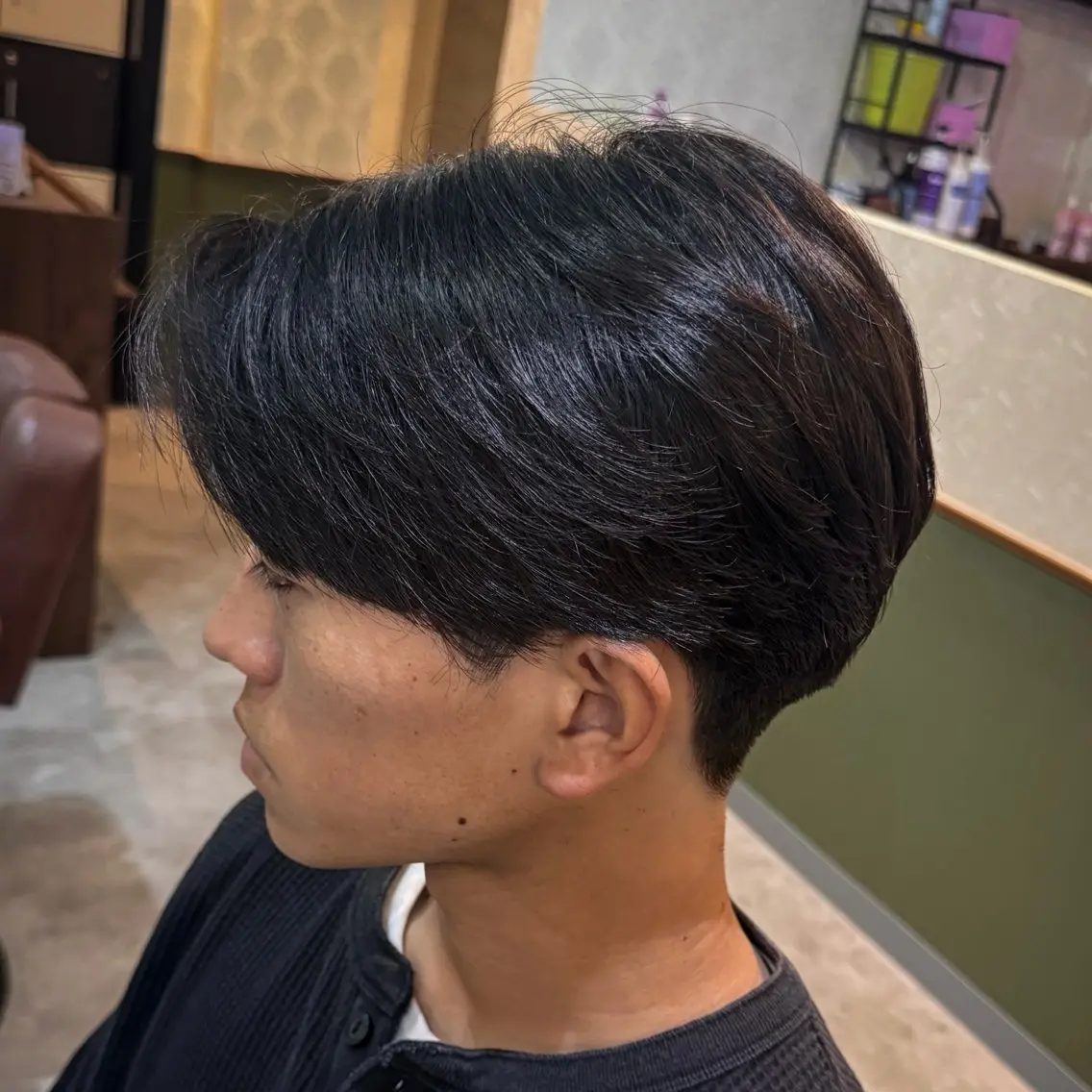 ショート メンズ センターパート カット 立川メンズカット/ メンズパーマ💈三上のヘアスタイル