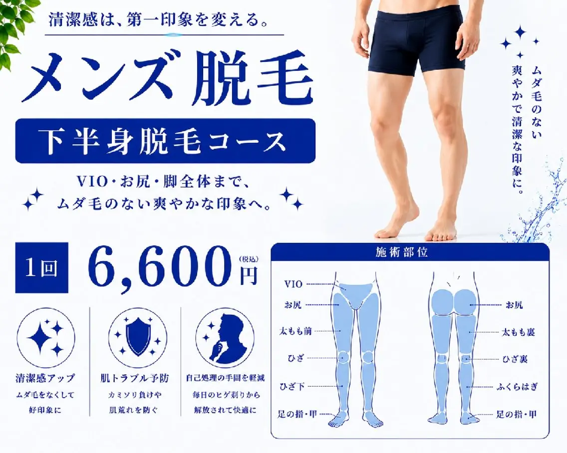 メンズ 脱毛 武 藤のエステ・リラクイメージ