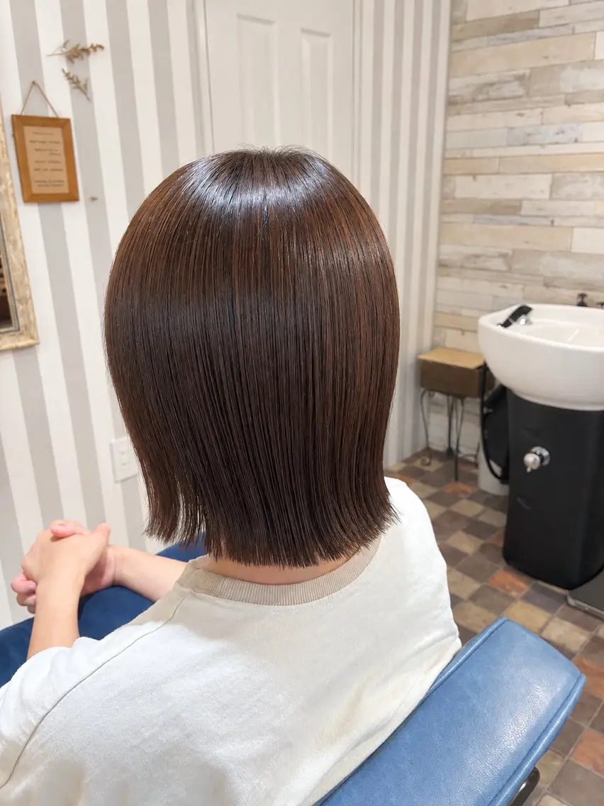ミディアム 髪質改善 カット トリートメント abe mikaのヘアスタイル