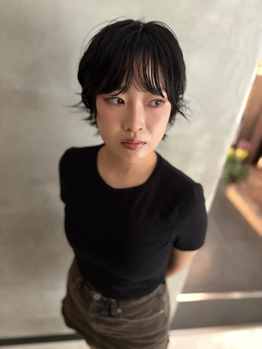 ショート パーマ カット パーマ トリートメント 優作 〜圧倒的信頼〜のヘアスタイル
