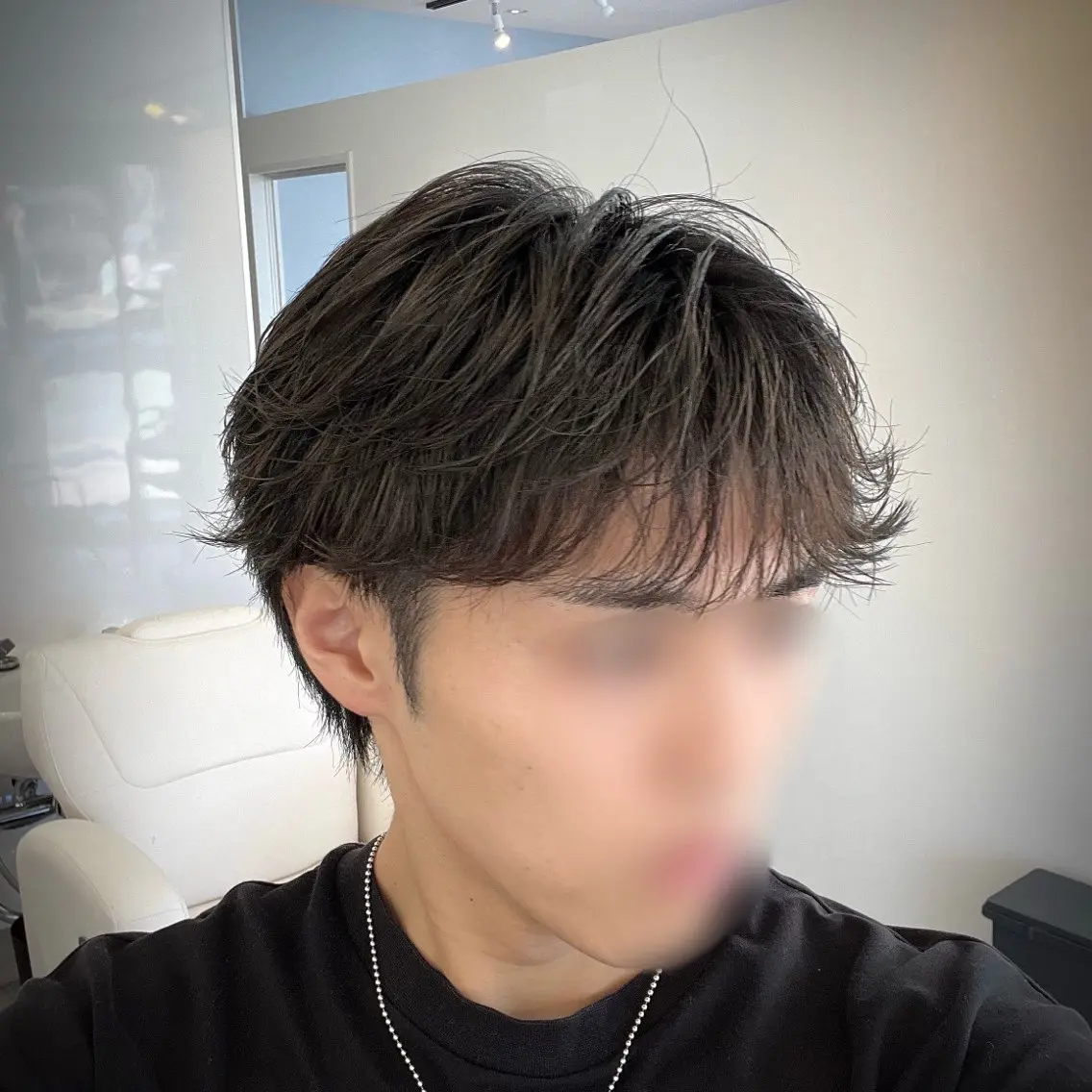 ミディアム パーマ メンズ カット パーマ 坂井竜也 | 新大宮メンズ特化のヘアスタイル
