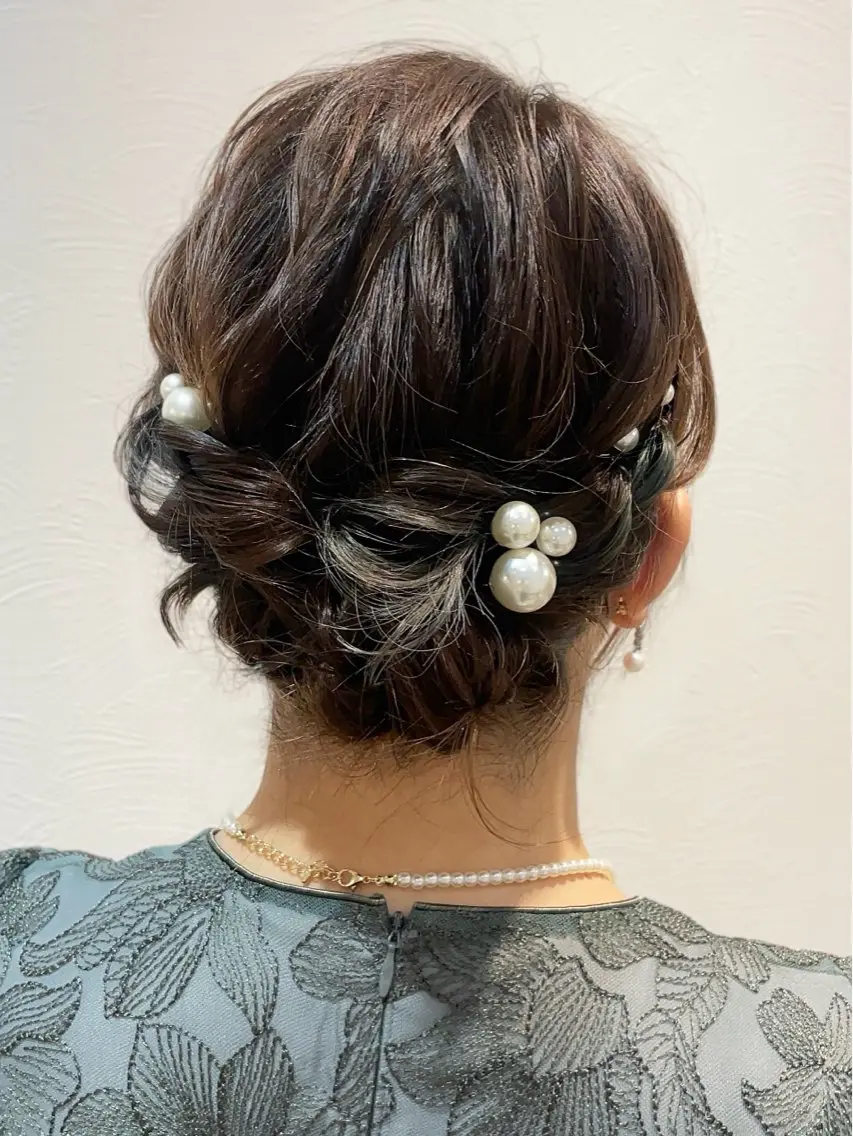 ミディアム ヘアアレンジ 札幌 ヘアアレンジ 🍎 タナカセリナのヘアスタイル