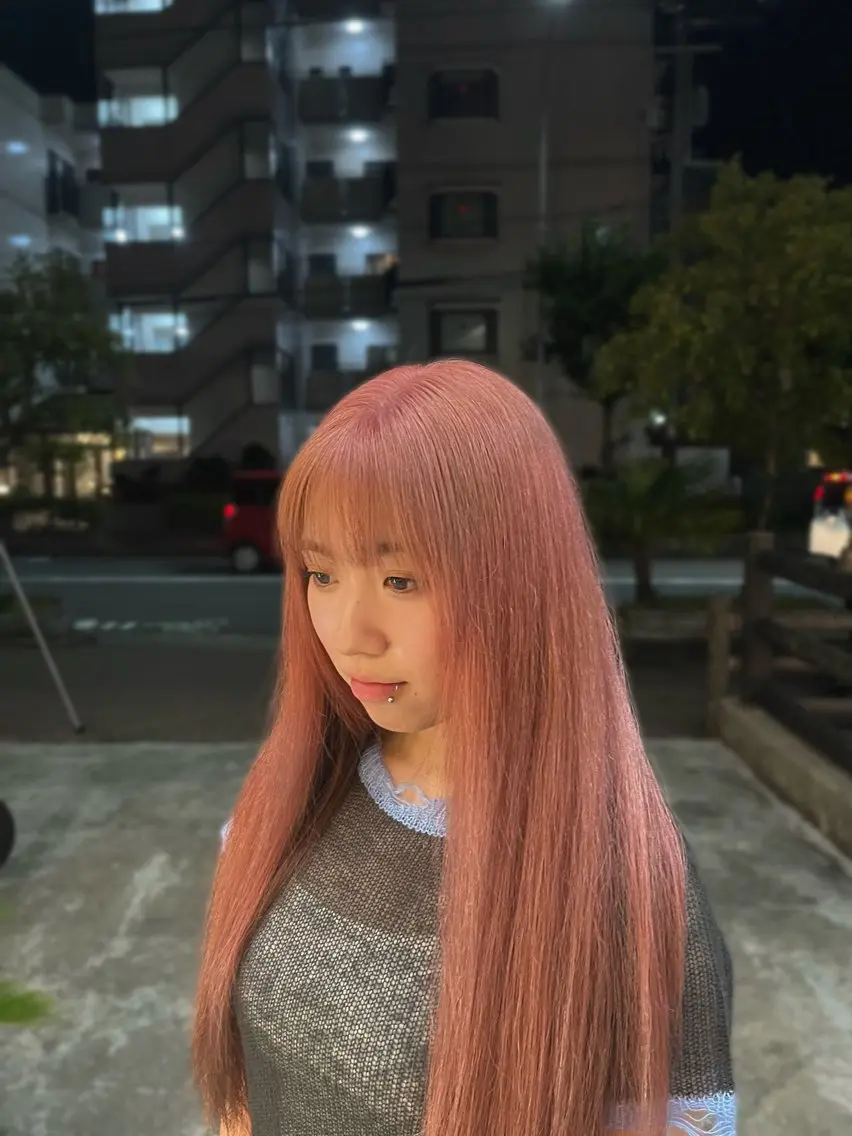 ロング ヘアカラー Tidehair茨木 Riruのヘアスタイル