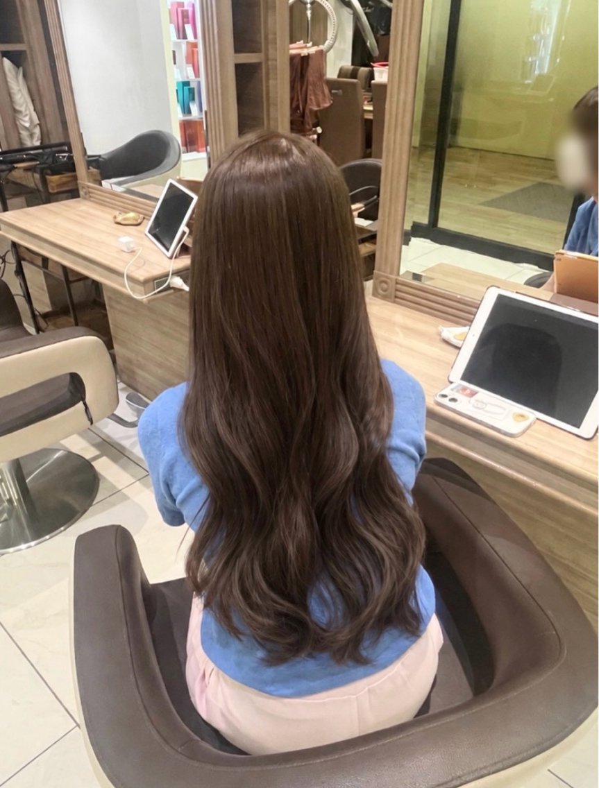 ロング カラー 透明感/暖色カラー まりあ🎀‎️🤍のヘアスタイル