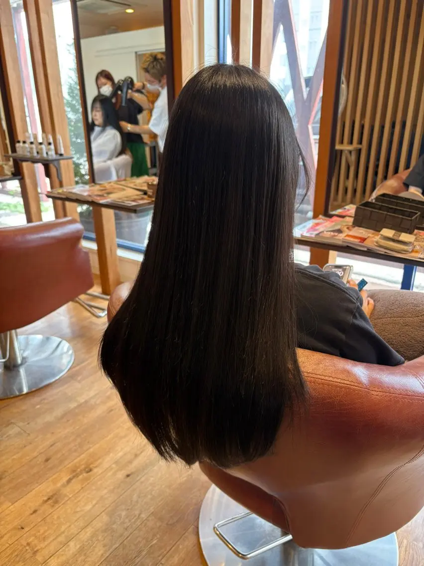 ロング カラー 学生 山本 あやめ子のヘアスタイル