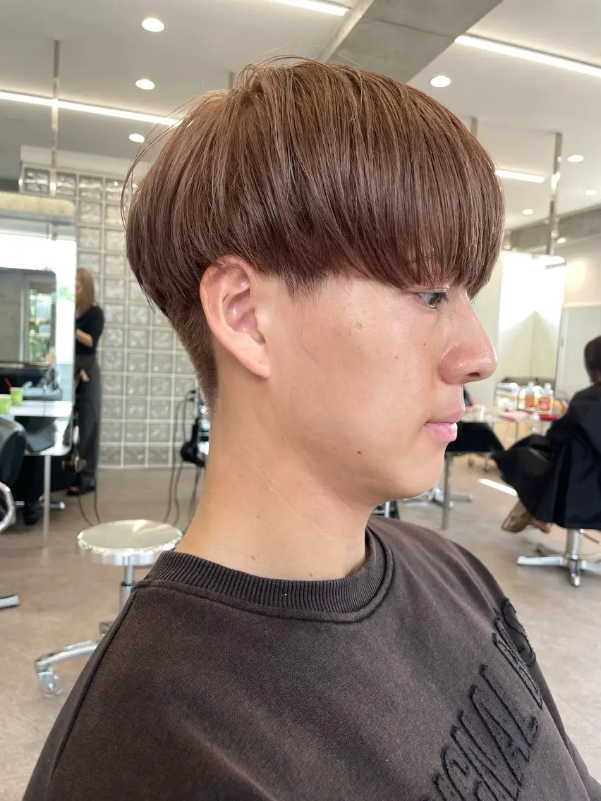 メンズ ブリーチなしダブル ブリーチカラー優海のヘアスタイル